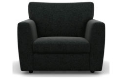 Heart of House Lucas Tweed Fabric Chair - Charcoal